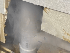 Smoke test in pipe