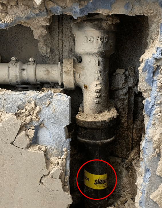 Leaky Pipe discovered for a Property Manager