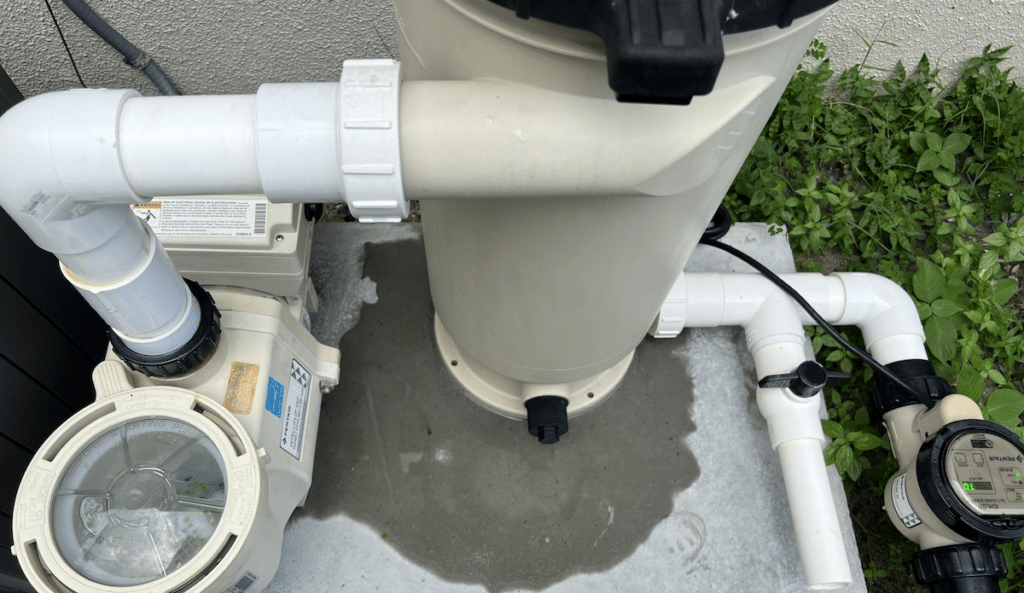 Pool pump leaking